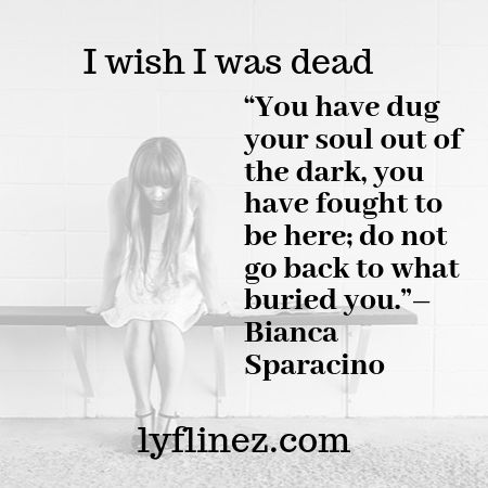 I wish i was dead- a  sad girl is sit on a bench