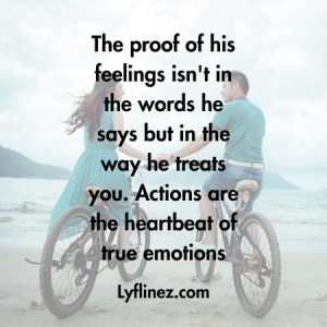 how he treats you is how he feels about you